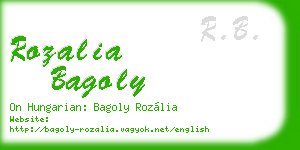 rozalia bagoly business card